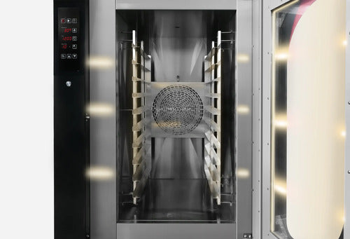 Horno De Convección Estático 10 Charolas Con Base Negro