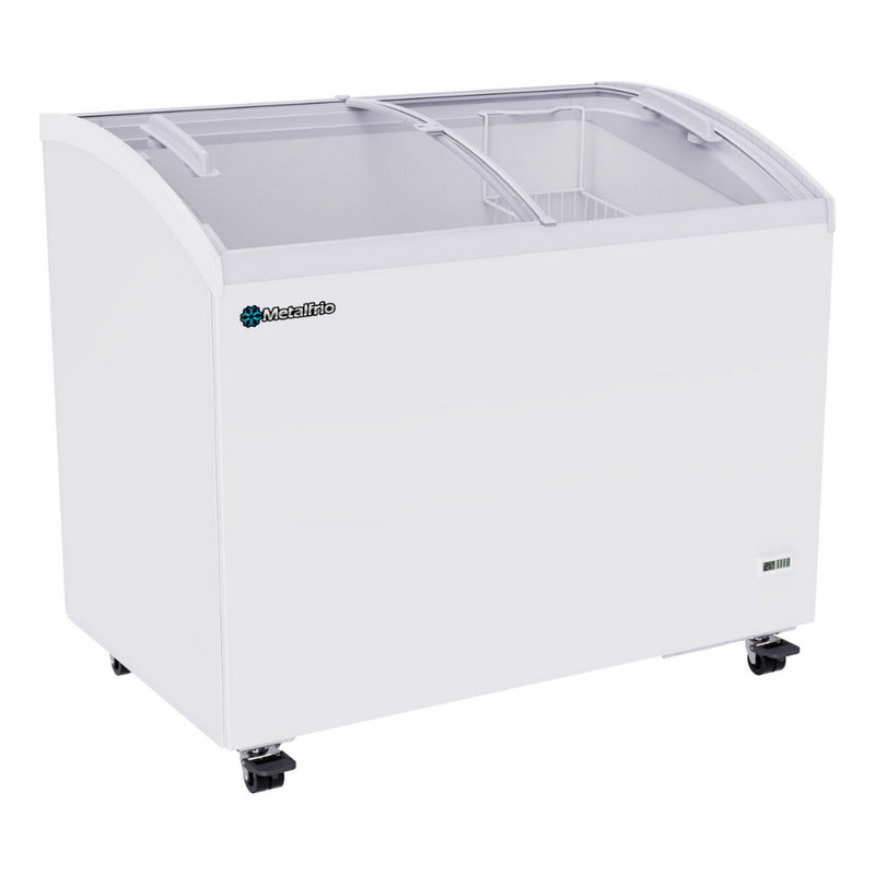 Congelador De Cofre Cristal Curvo 10 Pies ¡nuevo Ahorrador! Blanco