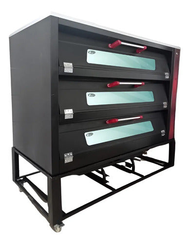 Horno Para Pan 9 Ch C/cristal Accesorios Incl. Negro