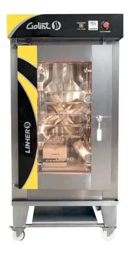 Horno De Convección Gas 12 Charolas Goliat Panadería Acero Inoxidable Plateado