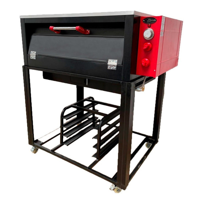 Horno P/ Pizza 2 Charolas S/cristal ¡ Gratinador Incluido