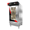 Horno Industrial Plus Panadería Convección Gas 12 Charolas Puerta Con Visor Plateado