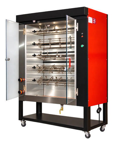 Rosticero Tipo Ranchero 20 Pollos  Marca Hoffman Msi