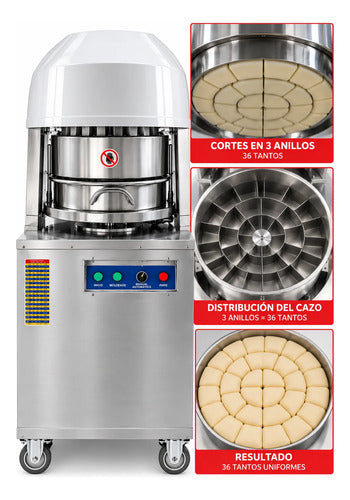 Cortadora Hidraulica De Masa 36 Tantos