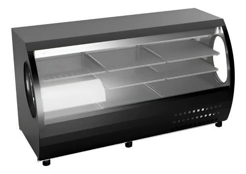 Vitrina Refrigerada De Cristal Curvo Criotec Vcc-200 Curvo