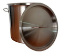 Olla De Acero Inoxidable 21 Litros Calibre 14 Con Tapa Msi - Gris