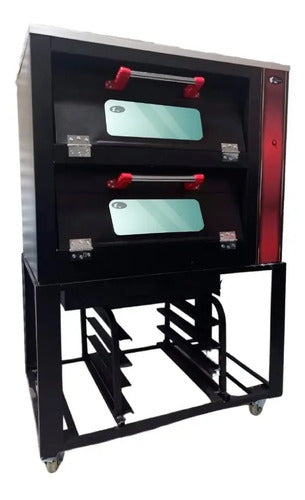 Horno Para Pan 2 Charolas C/cristal-vapor Accesorios Regalo