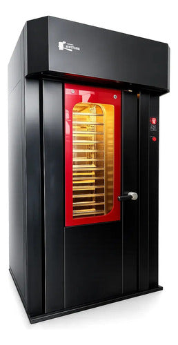 Horno De Convección Giratorio De 18 Charolas Negro