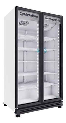 Enfriador Vertical 2 Puertas 38 Pies ¡nuevo Ahorrador! Blanco