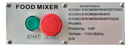 Batidora 10l Uso Silencioso, Sin Vibracion Accesorios Incl. Rojo 60 Hz