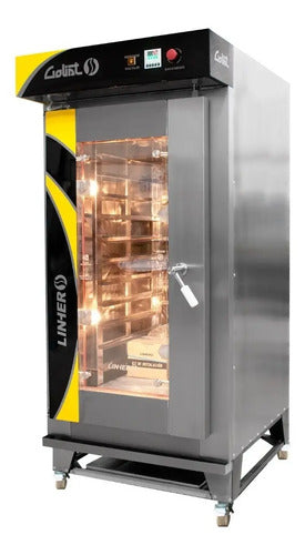 Horno De Convección Gas 12 Charolas Goliat Panadería Acero Inoxidable Plateado