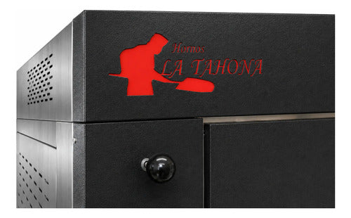 Horno De Convección Giratorio 5 Charolas Con Base Negro