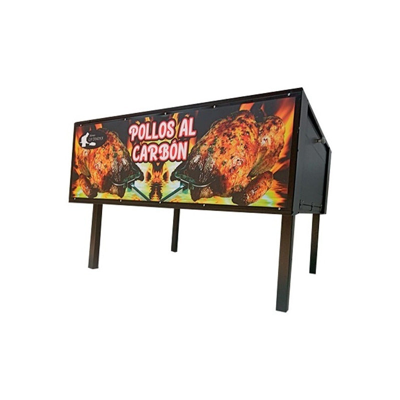 Asador De Pollo Ranchero O Bola ¡espadas Incluidas