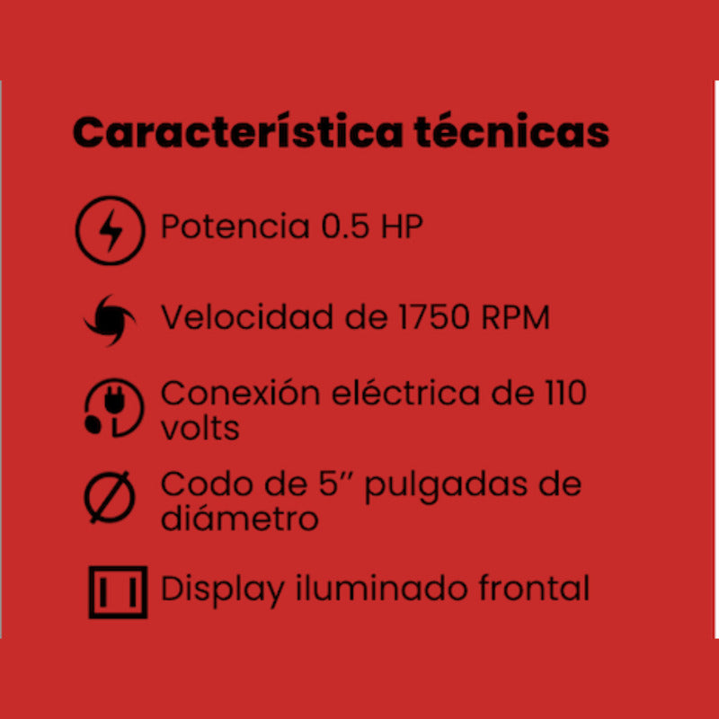 Triturador De Hielo Raspas Mesa Negro