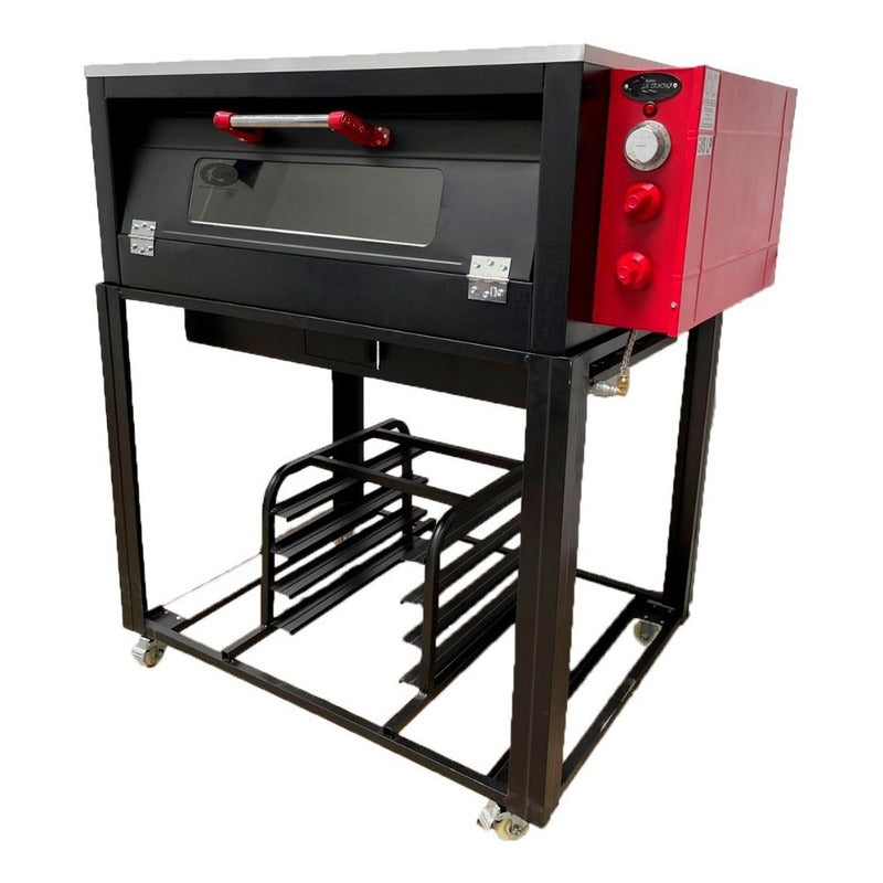 Horno Para Pizza 2 Charola C/ Cristal ¡gratinador Incluido!