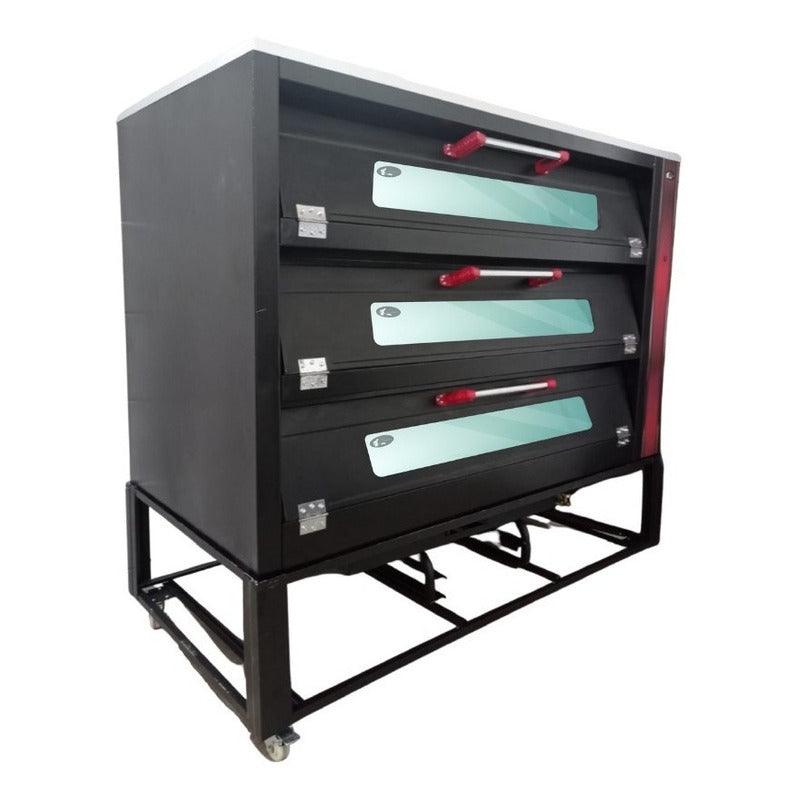 Horno Para Pan 9 Charolas C/cristal-vapor Accesorios Regalo