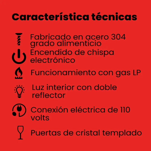Rosticero 45 Pollos Sin Base Marca Hoffman