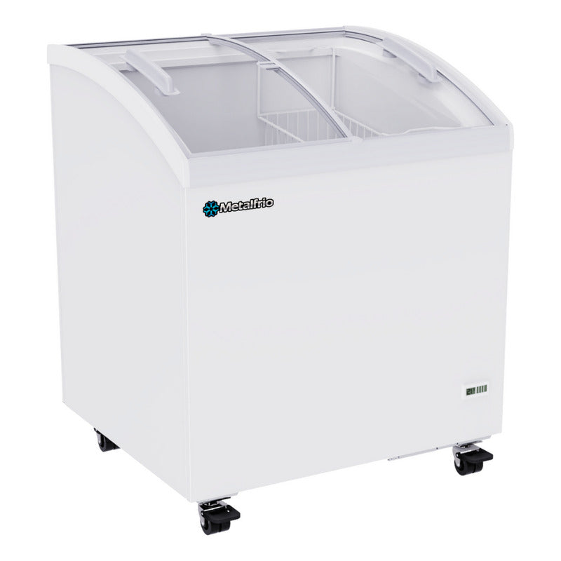 Congelador De Cofre Cristal Curvo 7 Pies ¡nuevo Ahorrador! Blanco