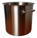 Olla De Acero Inoxidable De 17 Litros Calibre 14 Con Tapa - Gris