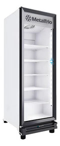 Enfriador Vertical 1 Puerta 21 Pies Cristal Corrido Nuevo Blanco