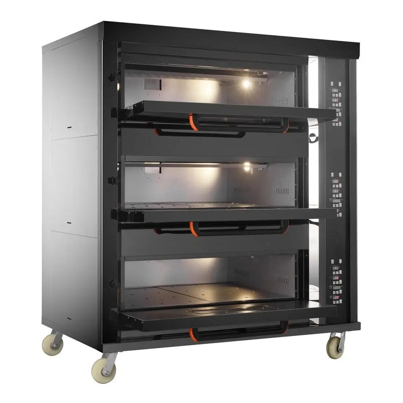 Horno Profesional 6 Charolas La Tahona Acero Inox Negro