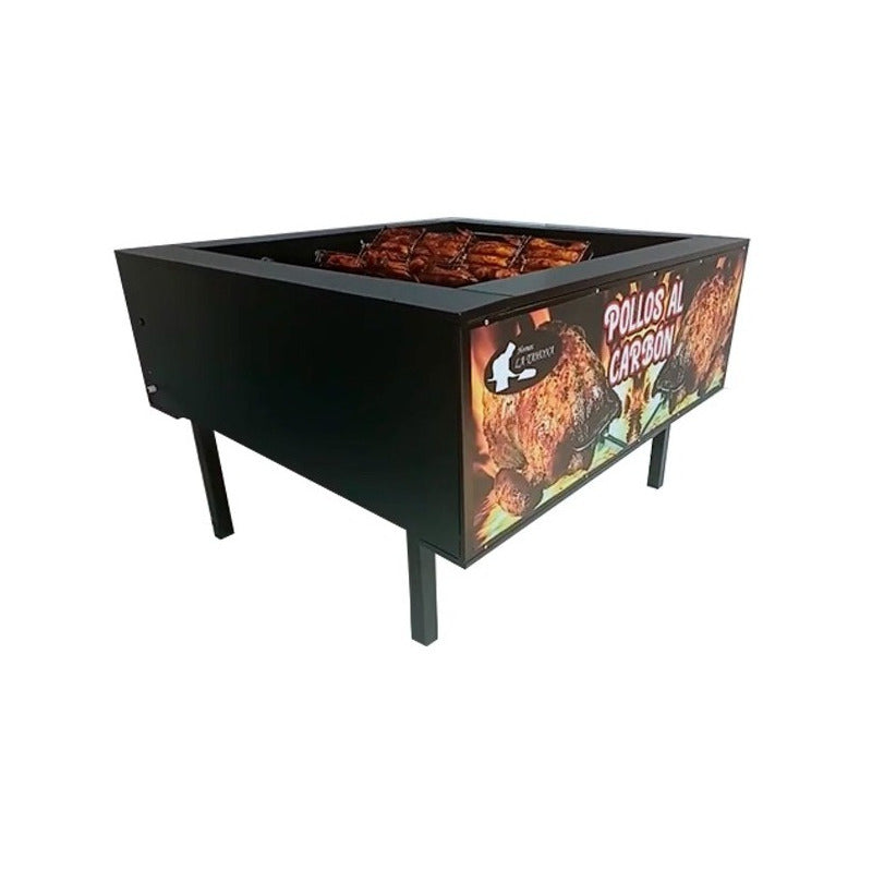 Asador De Pollo Ranchero O Bola ¡espadas Incluidas!