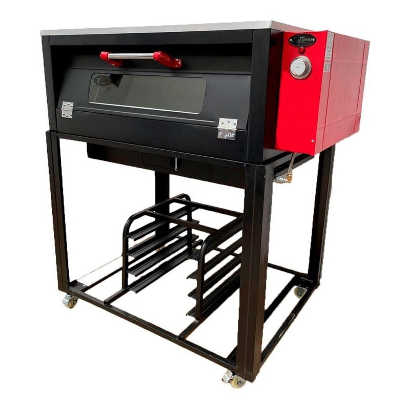 Horno Para Pizza 1 Charola C/ Cristal ¡ Timer De Regalo !