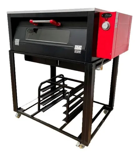 Horno Para Pizza 1 Charola C/ Cristal Accesorios Incl.