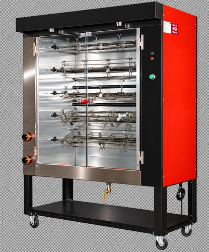 Rosticero Tipo Ranchero 20 Pollos  Marca Hoffman Msi
