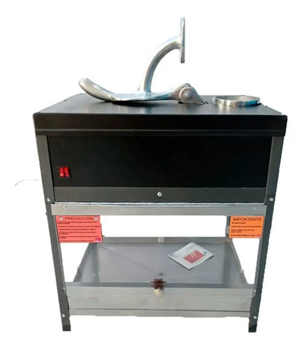 Triturador De Hielo Raspas Mesa Negro