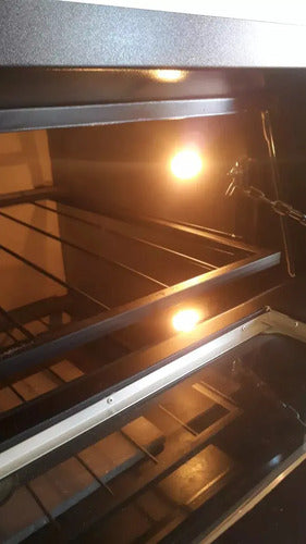 Horno Para Pan 9 Charolas C/cristal ¡ Accesorios De Negro