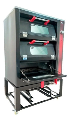 Horno Para Pan 3 Charolas C/cristal Accesorios Incl. Negro