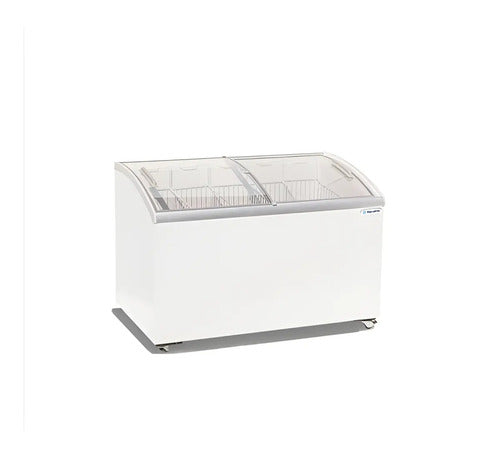 Congelador Paletero Cristal Curvo 14 Pies ¡nuevo Ahorrador! Blanco