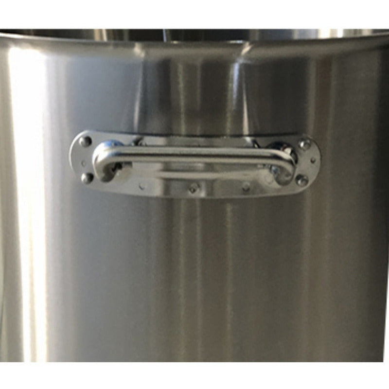 Olla Acero Inoxidable 33l La Estufita Con Tapa Diámetro 38cm Gris